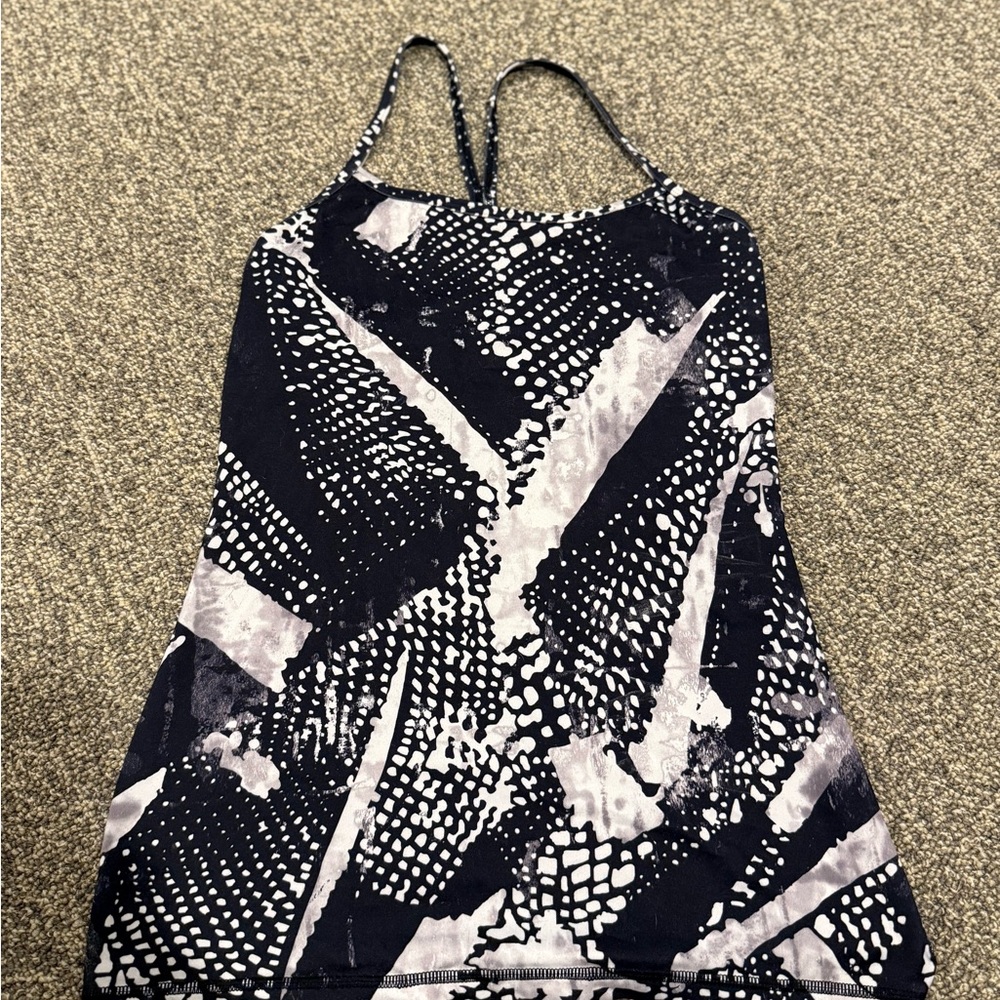 lululemon athletica Black and White Tank Top